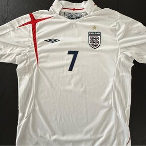 Umbro 2005-2007 Official David Beckham England jersey
